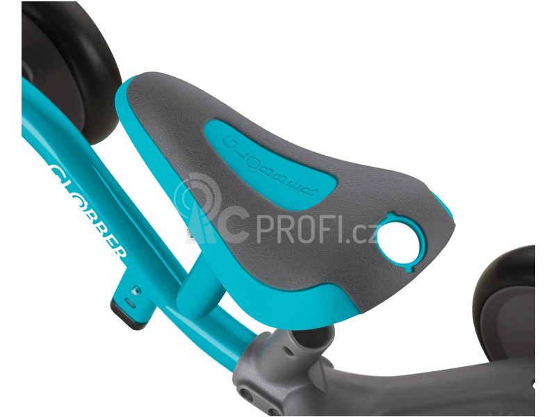 Globber - Dětské odrážedlo Learning Bike 3v1 Deluxe modrošedé