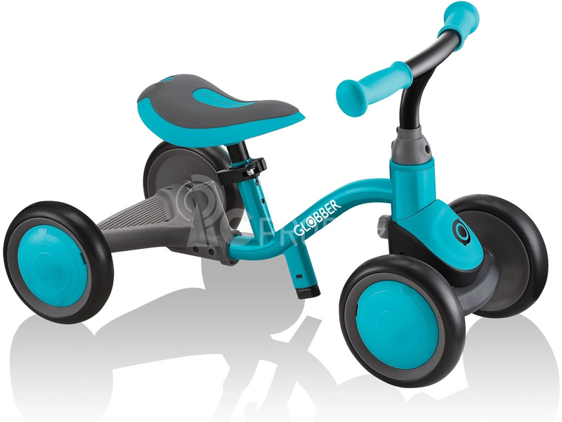 Globber - Dětské odrážedlo Learning Bike 3v1 Deluxe modrošedé