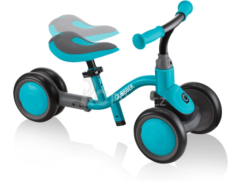 Globber - Dětské odrážedlo Learning Bike 3v1 Deluxe modrošedé