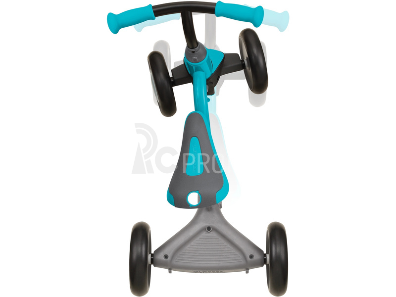 Globber - Dětské odrážedlo Learning Bike 3v1 Deluxe modrozelené