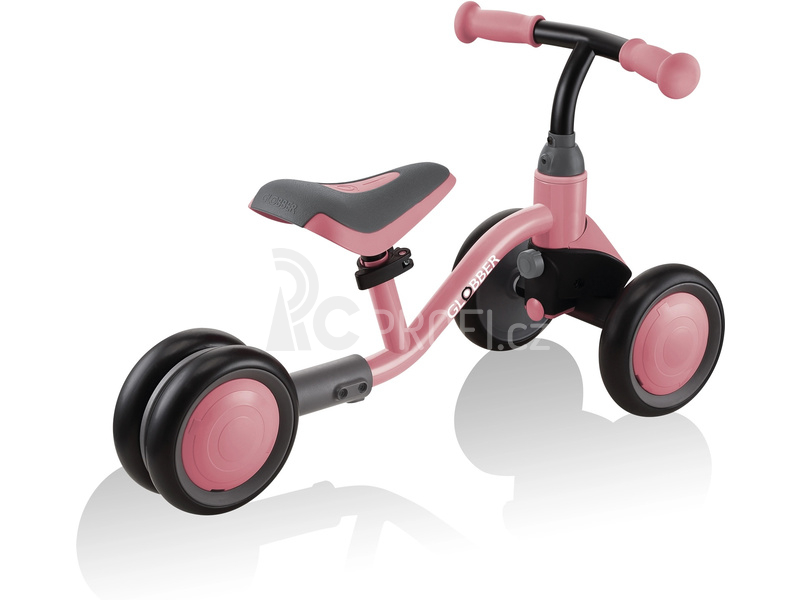 Globber - Dětské odrážedlo Learning Bike bílé / pastelově růžové