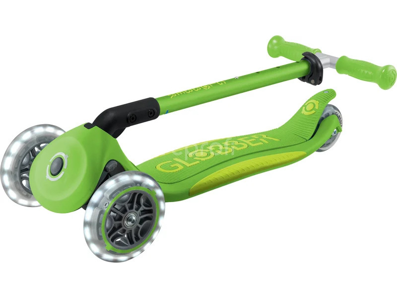 Globber - Koloběžka Primo Plus Lights V2 skládací Blue/Emerald Green