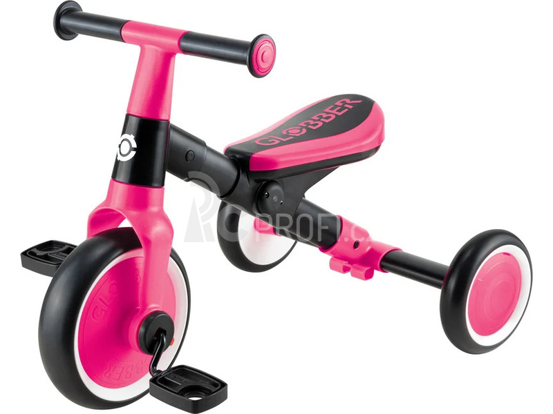 Globber - Tříkolka / odrážedlo Learning Trike Fuchsia pink