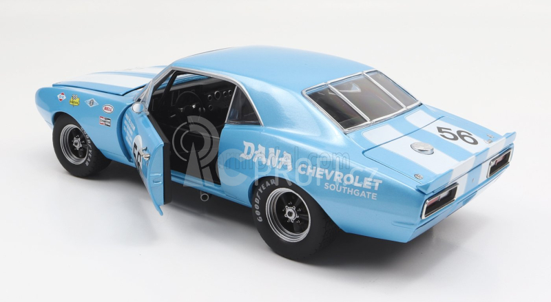 Gmp Chevrolet Camaro Z/28 Coupe N 56 Trans Am 1967 P.dombroskj 1:18 Světle Modrá Bílá