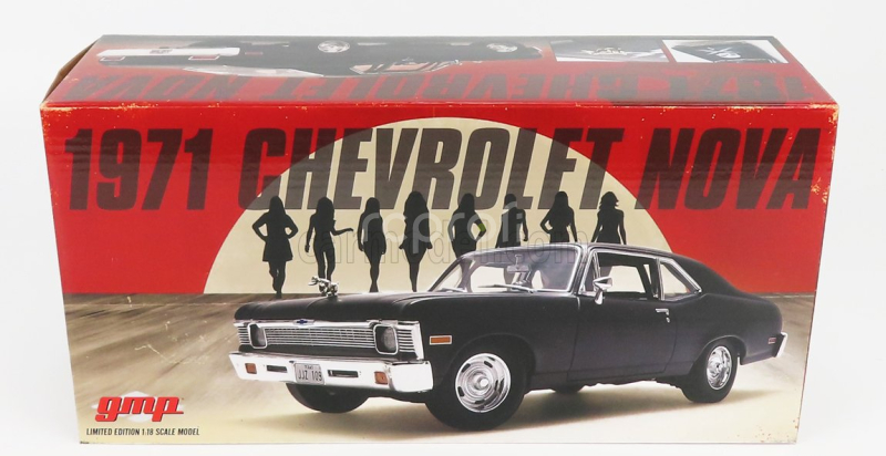 Gmp Chevrolet Nova Coupe 1971 - Death Proof Movie 1:18 Matt Black