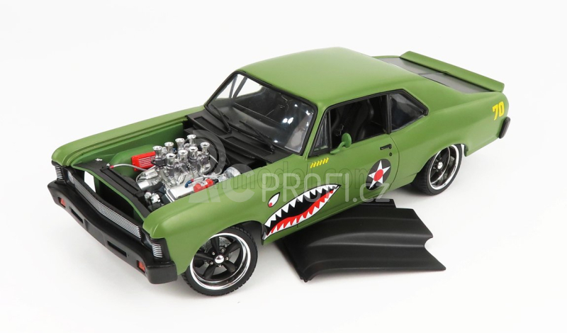 Gmp Chevrolet Nova Warhawk Coupe 1970 1:18 Zelená Černá