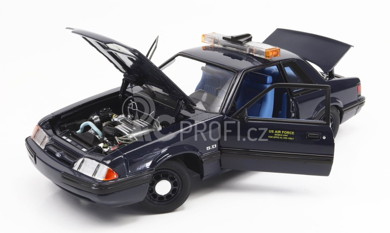 Gmp Ford usa Mustang 5.0l Ssp Police Dragon Chaser 1988 1:18 Tmavě Modrá