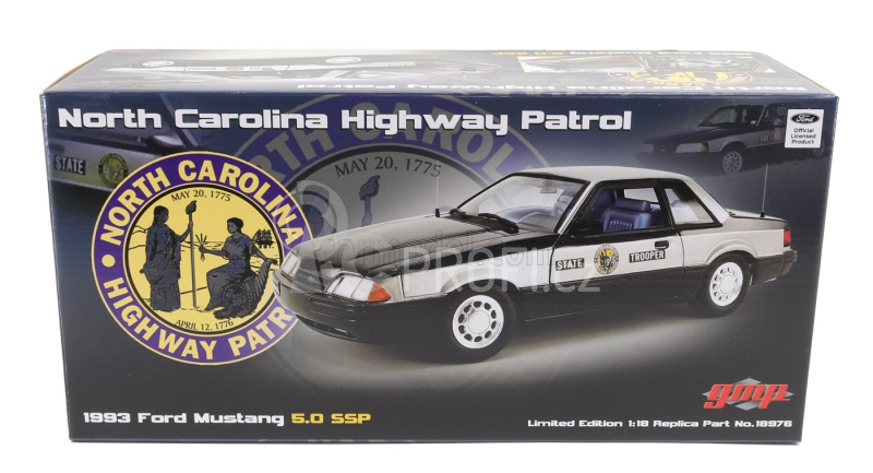 Gmp Ford USA Mustang 5.0l Ssp Policie North Carolina Highway 1993 1:18