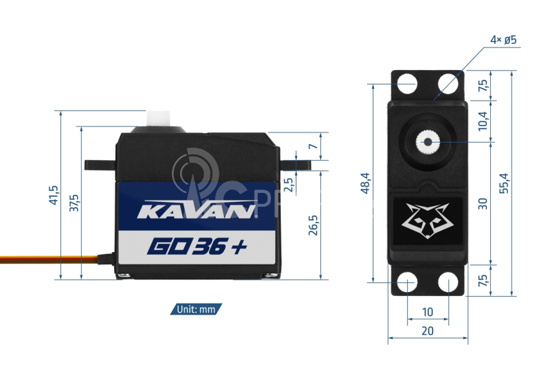 GO-36 Plus (0.14s/60°, 3.4kg.cm)