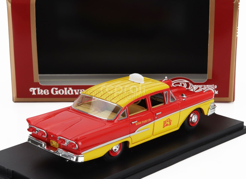 Goldvarg Ford usa Custom 300 Taxi 1958 1:43 Žlutá Červená