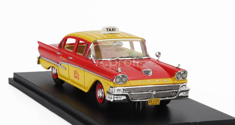 Goldvarg Ford usa Custom 300 Taxi 1958 1:43 Žlutá Červená
