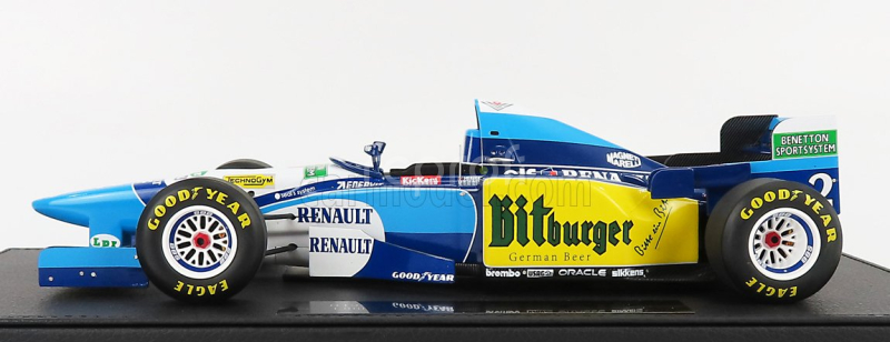 Gp-replicas Benetton F1  B195 Team Mild Seven Renault N 2 Season 1995 J.herbert 1:18 Modrá Žlutá