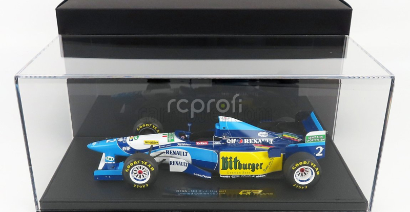 Gp-replicas Benetton F1  B195 Team Mild Seven Renault N 2 Season 1995 J.herbert 1:18 Modrá Žlutá