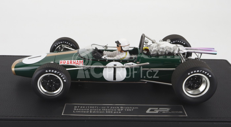 Gp-replicas Brabham F1 Bt24 Repco N 1 Jack Brabham 1:18, tmavě zelená