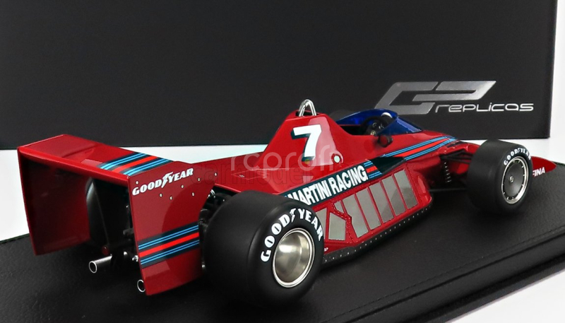 Gp-replicas Brabham F1  Bt46 Alfa Romeo Prototype Martini Racing N 7  Test Version 1977 John Watson - Con Vetrina - With Showcase 1:18 Red