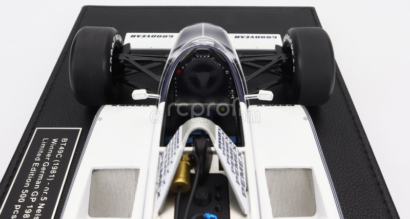Gp-replicas Brabham F1  Bt49c Parmalat Racing Team N 5 World Champion Winner Germany Gp 1981 Nelson Piquet 1:18 Bílá Modrá