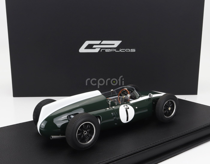 Gp-replicas Cooper F1  T53 N 1 Pole Position Winner British Silverstone Gp World Champion 1960 Jack Brabham 1:18 Zelená