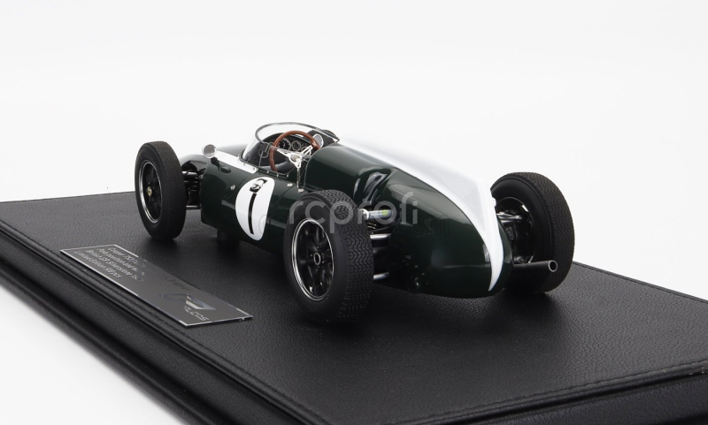 Gp-replicas Cooper F1  T53 N 1 Pole Position Winner British Silverstone Gp World Champion 1960 Jack Brabham 1:18 Zelená