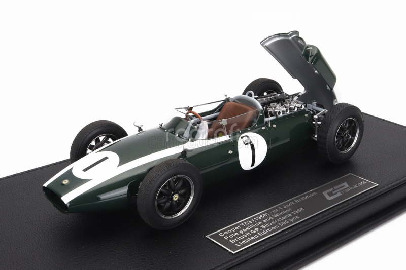 Gp-replicas Cooper F1  T53 N 1 Pole Position Winner British Silverstone Gp World Champion 1960 Jack Brabham 1:18 Zelená