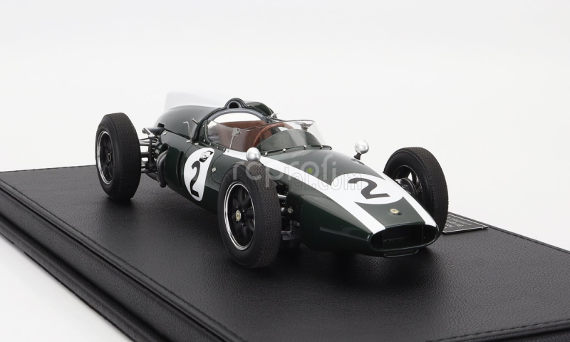Gp-replicas Cooper F1  T53 N 2 Pole Position Fastest Lap Winner Belgium Spa Gp World Champion 1960 Jack Brabham 1:18 Zelená