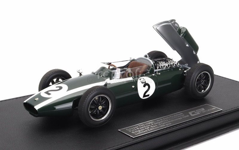 Gp-replicas Cooper F1  T53 N 2 Pole Position Fastest Lap Winner Belgium Spa Gp World Champion 1960 Jack Brabham 1:18 Zelená