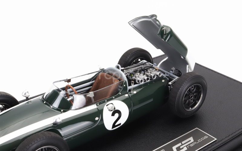 Gp-replicas Cooper F1  T53 N 2 Pole Position Fastest Lap Winner Belgium Spa Gp World Champion 1960 Jack Brabham 1:18 Zelená