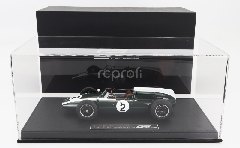 Gp-replicas Cooper F1  T53 N 2 Pole Position Fastest Lap Winner Belgium Spa Gp World Champion 1960 Jack Brabham 1:18 Zelená