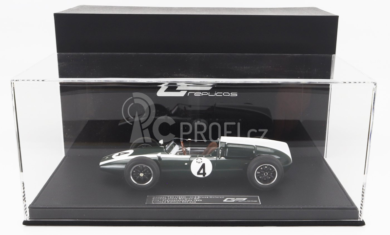 Gp-replicas Cooper F1  T53 N 4 2nd Belgium Spa Gp 1960 Bruce Mclaren 1:18 Zelená