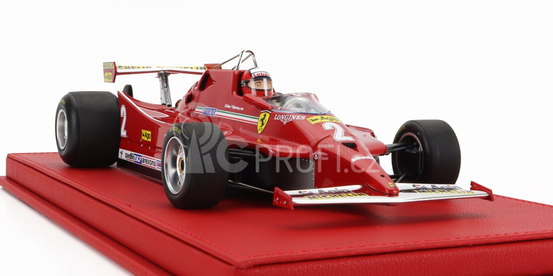 Gp-replicas Ferrari F1 126c N 2 Gilles Villeneuve 1:18, červená
