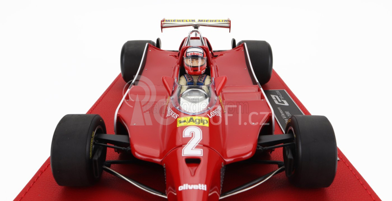 Gp-replicas Ferrari F1 126c N 2 Gilles Villeneuve 1:18, červená