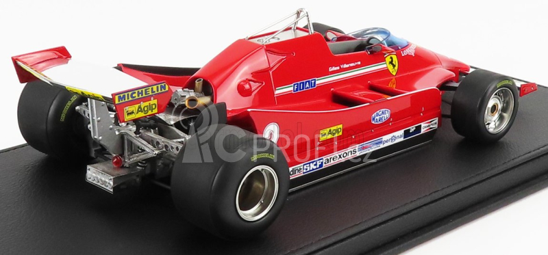 Gp-replicas Ferrari F1 126c N 2 Season 1980 Gilles Villeneuve 1:18, červená