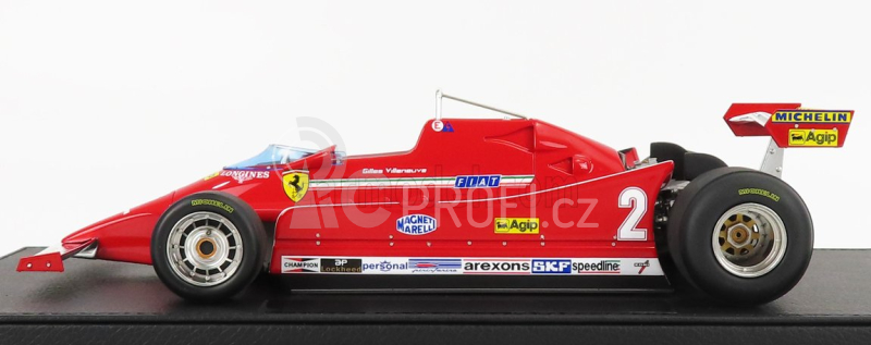 Gp-replicas Ferrari F1 126c N 2 Season 1980 Gilles Villeneuve 1:18, červená