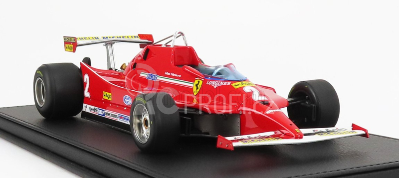 Gp-replicas Ferrari F1 126c N 2 Season 1980 Gilles Villeneuve 1:18, červená