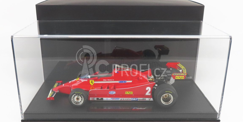 Gp-replicas Ferrari F1 126c N 2 Season 1980 Gilles Villeneuve 1:18, červená