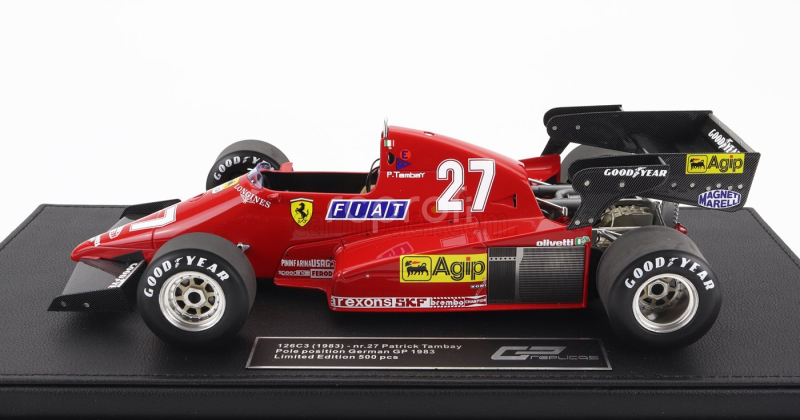 Gp-replicas Ferrari F1  126c3 Scuderia Ferrari N 27 Pole Position German Gp 1983 Patrick Tambay 1:18 Red