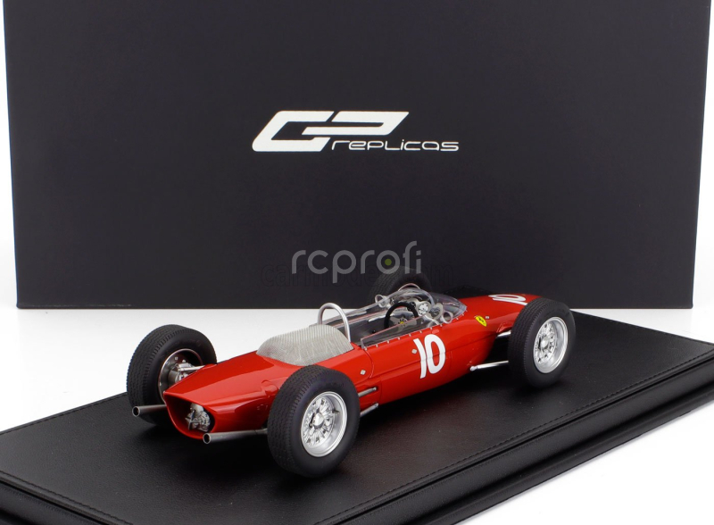 Gp-replicas Ferrari F1  156 F1-63 N 10 2nd British Silverstone Gp 1963 John Surtees 1:18 Red