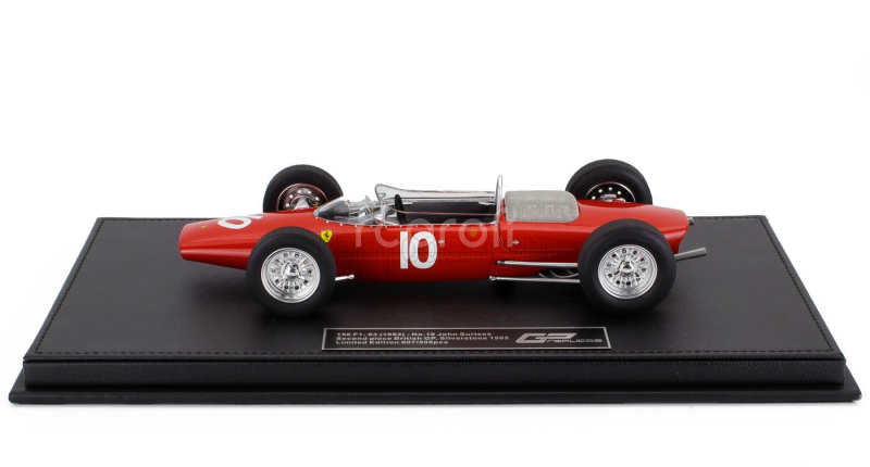 Gp-replicas Ferrari F1  156 F1-63 N 10 2nd British Silverstone Gp 1963 John Surtees 1:18 Red