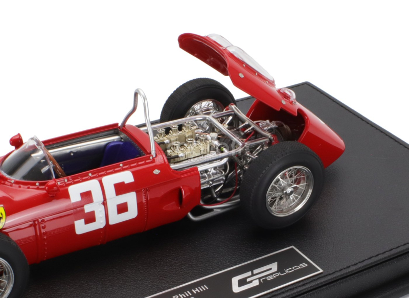 Gp-replicas Ferrari F1  156 N 36 2nd Monaco Gp 1962 Phil Hill 1:18 Red