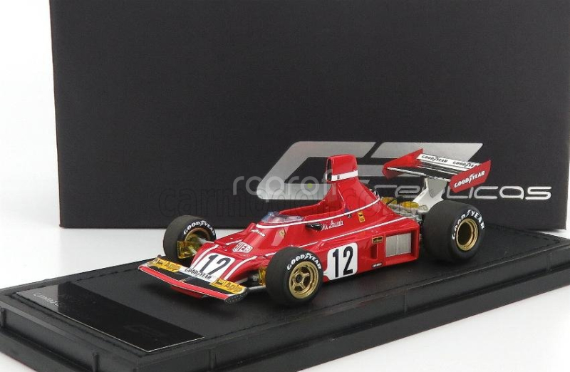 Gp-replicas Ferrari F1  312 B3 N 12 Niki Lauda Season 1974 (and First Two Race 1975 World Champion 1975) 1:43 Red