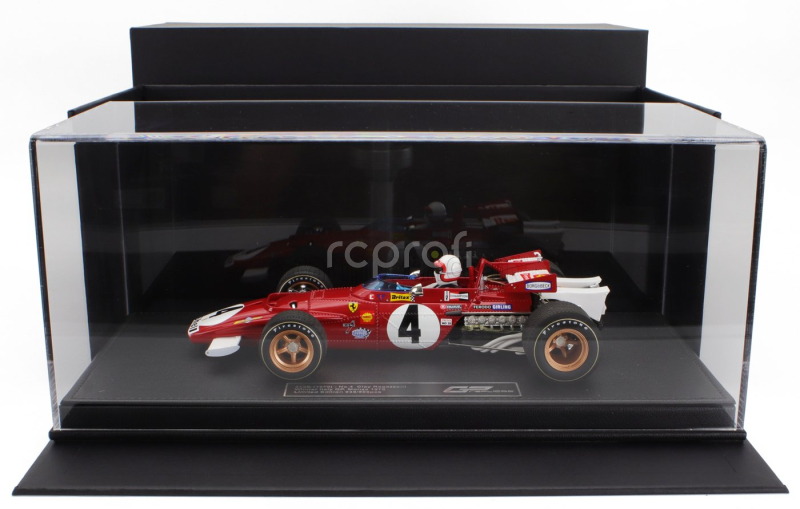 Gp-replicas Ferrari F1  312b 3.0 F12 Scuderia Ferrari Spa Sefac N 4 Winner Italy Gp Monza (with Pilot Driver) 1970 Clay Regazzoni 1:18 Red