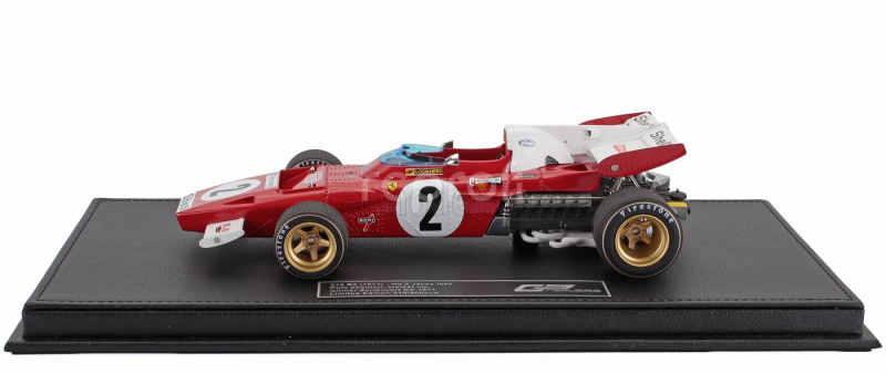 Gp-replicas Ferrari F1  312b2 N 2 Pole Position And Winner Dutch Zandvoort Gp 1971 Jacky Ickx - Con Vetrina - With Showcase 1:18 Červená Bílá