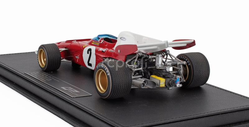 Gp-replicas Ferrari F1  312b2 N 2 Pole Position And Winner Dutch Zandvoort Gp 1971 Jacky Ickx - Con Vetrina - With Showcase 1:18 Červená Bílá