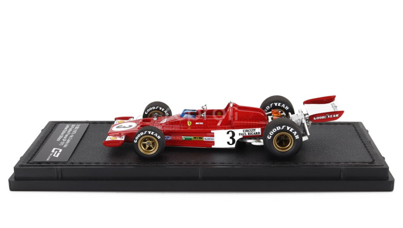 Gp-replicas Ferrari F1 312b3 N 3 5th French Gp 1973 Jacky Ickx 1:43 Red