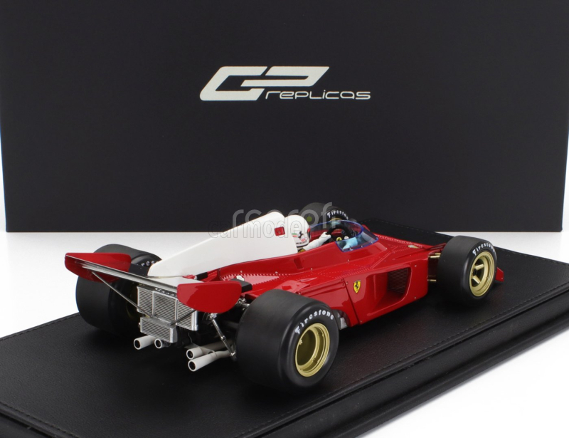 Gp-replicas Ferrari F1  312b3 Spazzaneve Test Version (with Pilot Figure) 1972 Arturo Merzario 1:18 Červená Bílá
