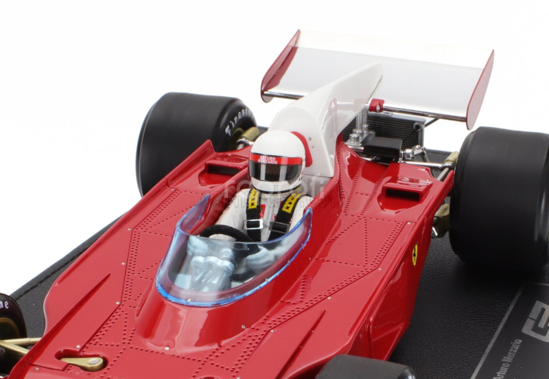 Gp-replicas Ferrari F1  312b3 Spazzaneve Test Version (with Pilot Figure) 1972 Arturo Merzario 1:18 Červená Bílá