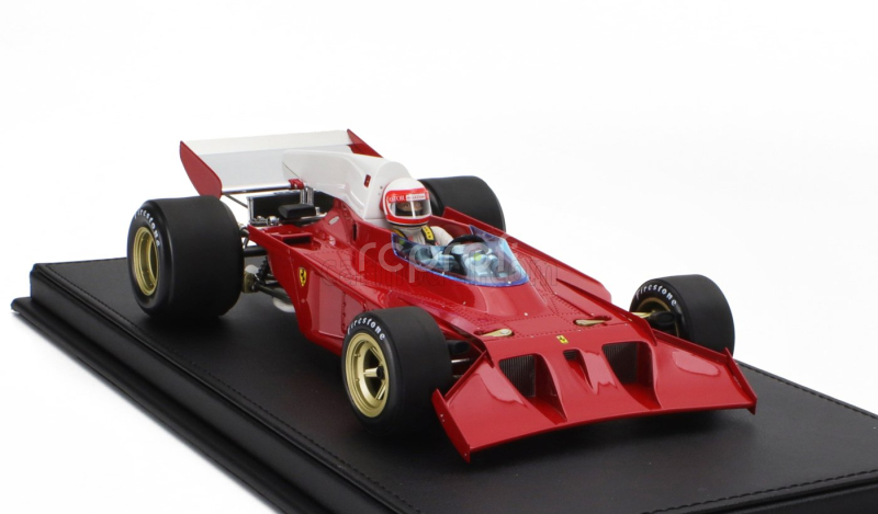 Gp-replicas Ferrari F1  312b3 Spazzaneve Test Version (with Pilot Figure) 1972 Clay Regazzoni 1:18 Červená Bílá