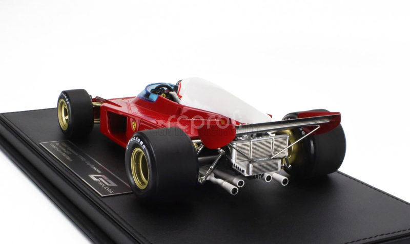 Gp-replicas Ferrari F1  312b3 Spazzaneve Test Version (with Pilot Figure) 1972 Clay Regazzoni 1:18 Červená Bílá