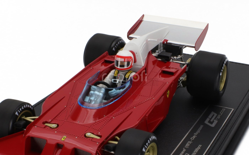 Gp-replicas Ferrari F1  312b3 Spazzaneve Test Version (with Pilot Figure) 1972 Clay Regazzoni 1:18 Červená Bílá