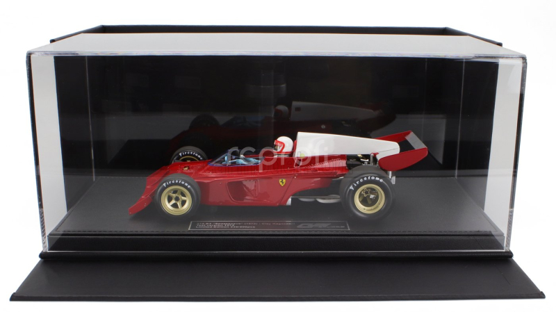 Gp-replicas Ferrari F1  312b3 Spazzaneve Test Version (with Pilot Figure) 1972 Clay Regazzoni 1:18 Červená Bílá