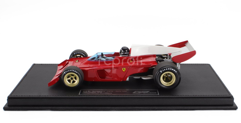 Gp-replicas Ferrari F1  312b3 Spazzaneve Test Version (with Pilot Figure) 1972 Jacky Ickx 1:18 Červená Bílá